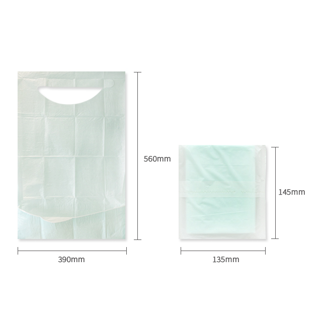 waterproof fancy dispsoable adult bibs for incontinence person 