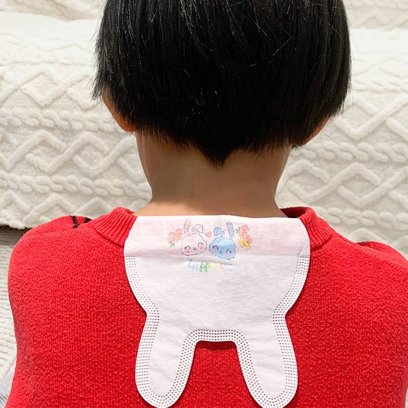 free sample breathable white cute disposable baby sweat towel