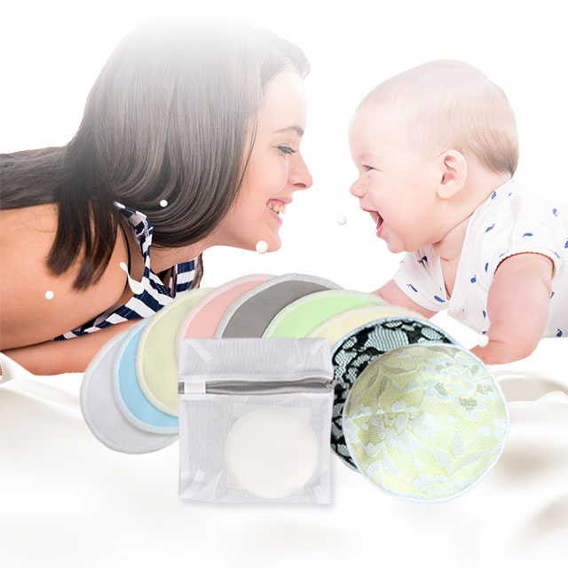 Custom Washable Round Shape Breast Pads