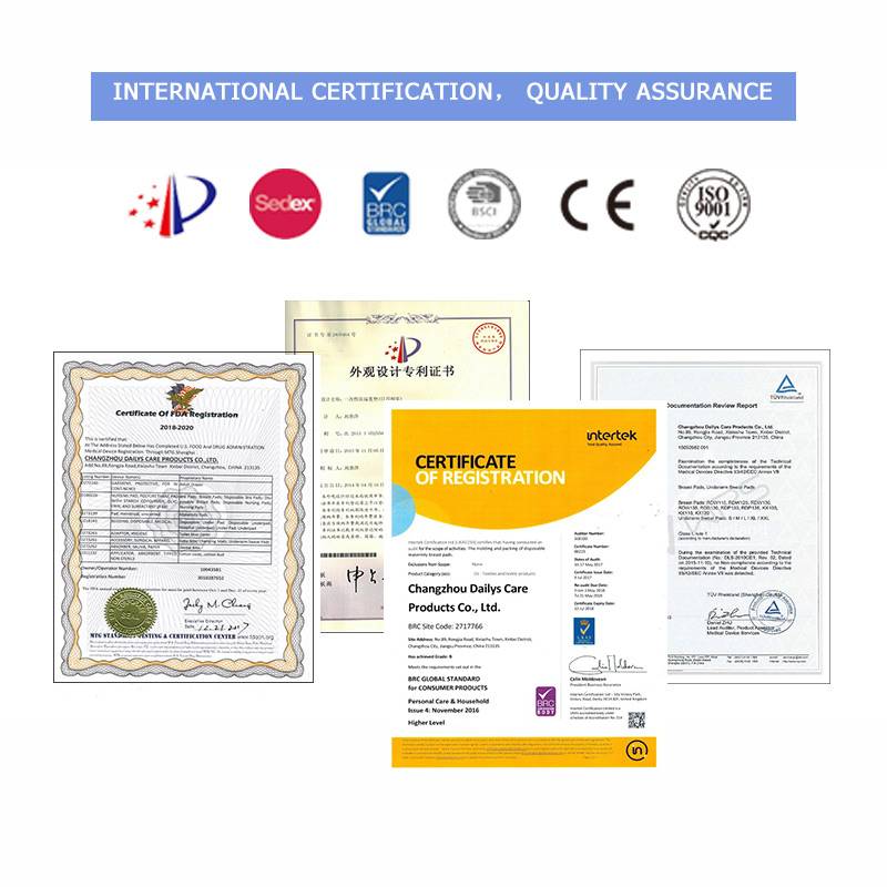 What certificates does Changzhou Dailys have now ?