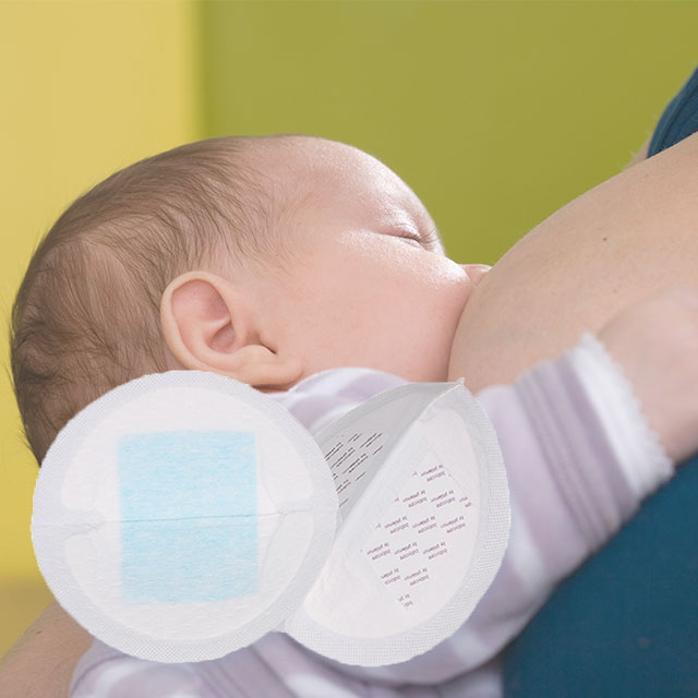 Breathable Disposable Maternity Breast Pads with Blue Core