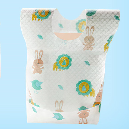 Cute Waterproof Eating Wholesale Disposable Baby Bibs