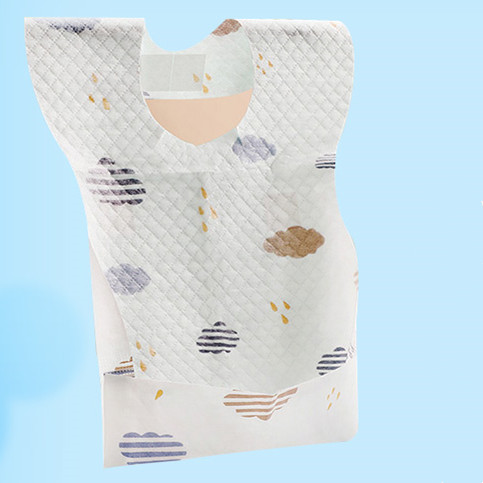 Cute Waterproof Eating Wholesale Disposable Baby Bibs