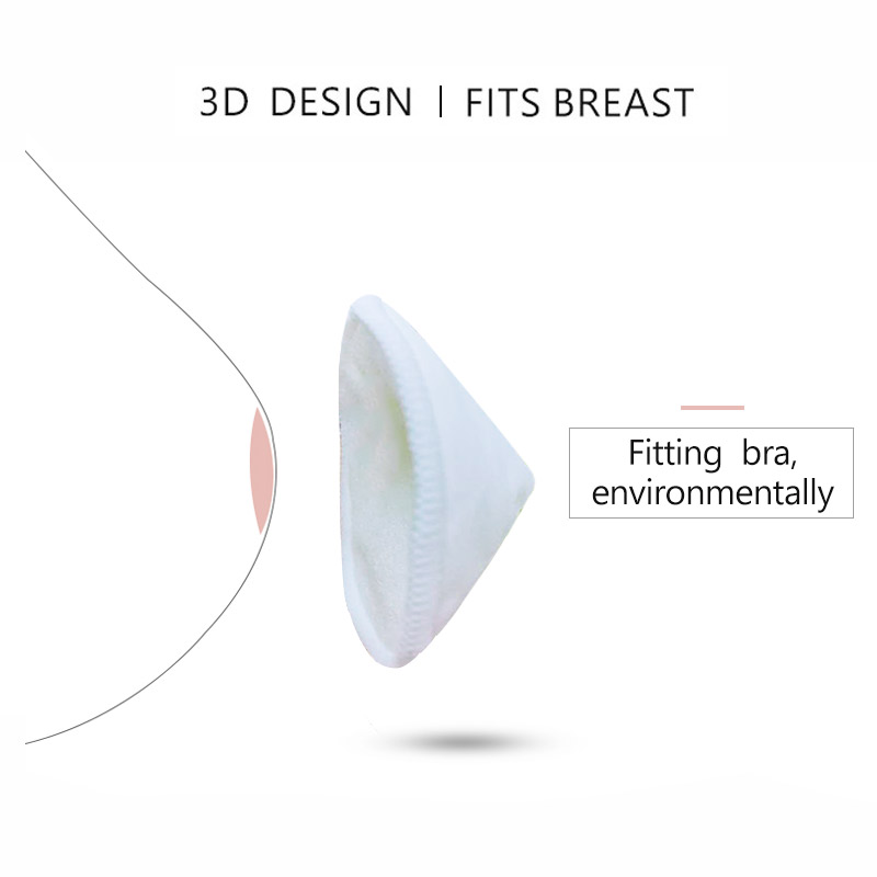 3D Design Bamboo Washable Custom Maternity Breast Pads