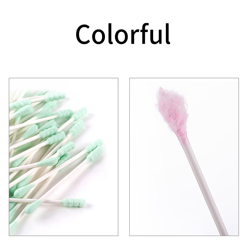 Plastic Stick Double Heads Hygiene Disposable Cotton Swab 