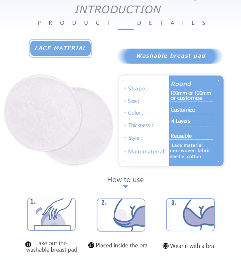 lace reusable breast pads 