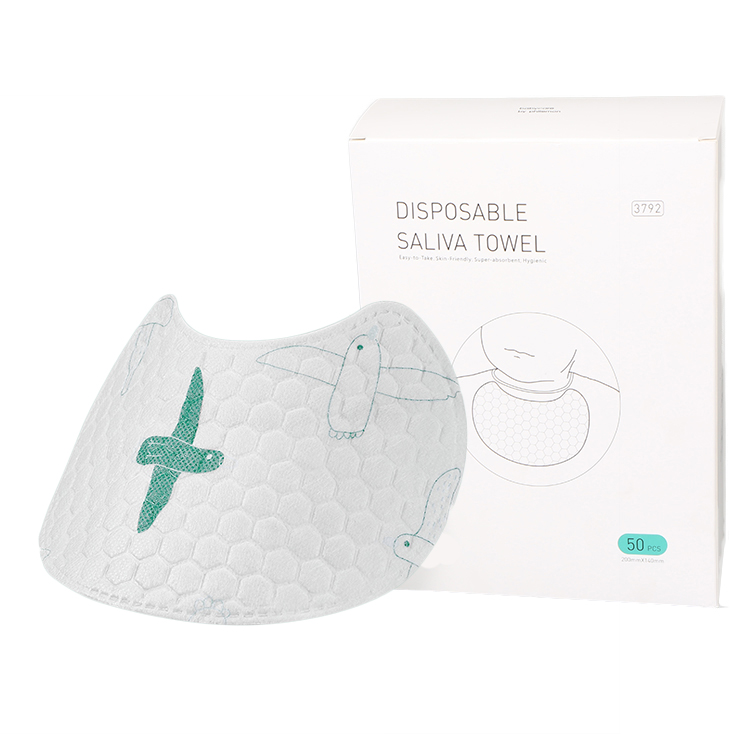 Hot Sale Free Sample Portable Disposable Saliva Towel for Babies