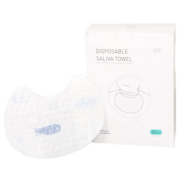 Hot Sale Free Sample Portable Disposable Saliva Towel for Babies