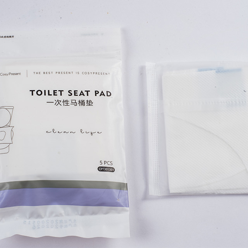 package of disposable toilet seat cover