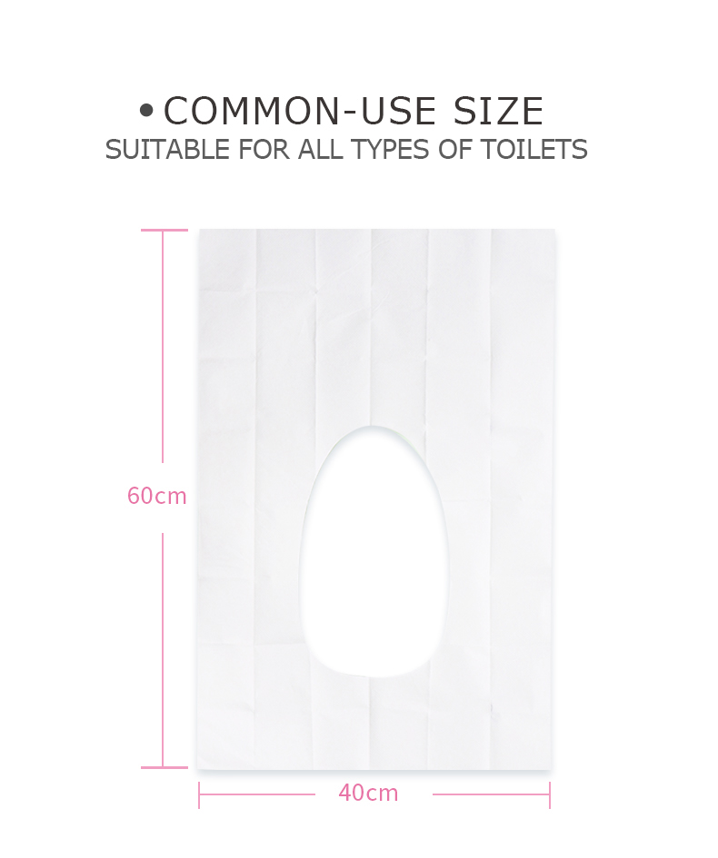 large flushable paper hygienic disposable toilet seat cover for travel 