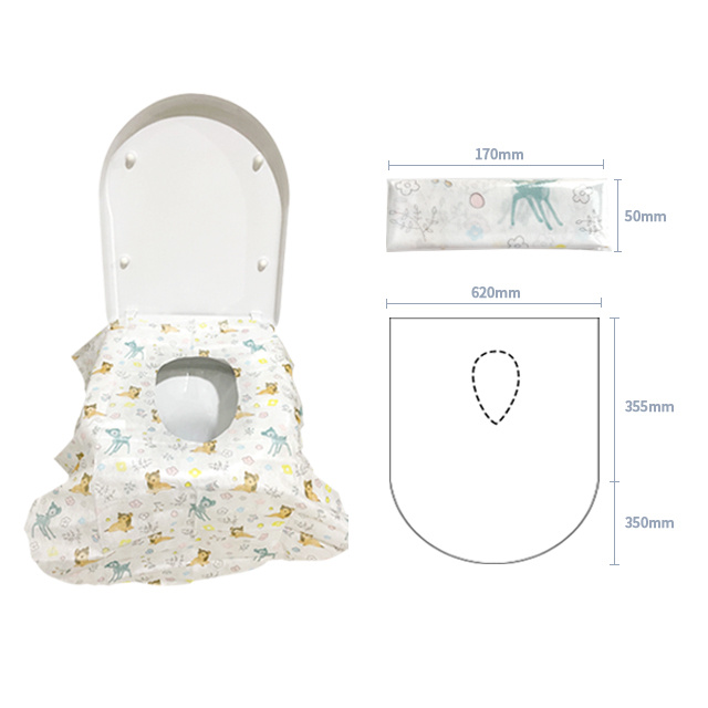 disposable christmas gift portable individually wrapped child toilet seat cover 