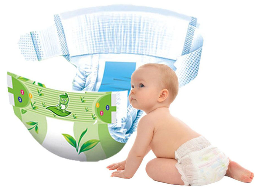 absorbent dispsoable baby diapers