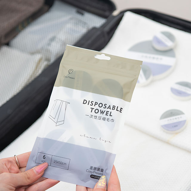 soft travel package free sample white absorbent disposable compressed towel