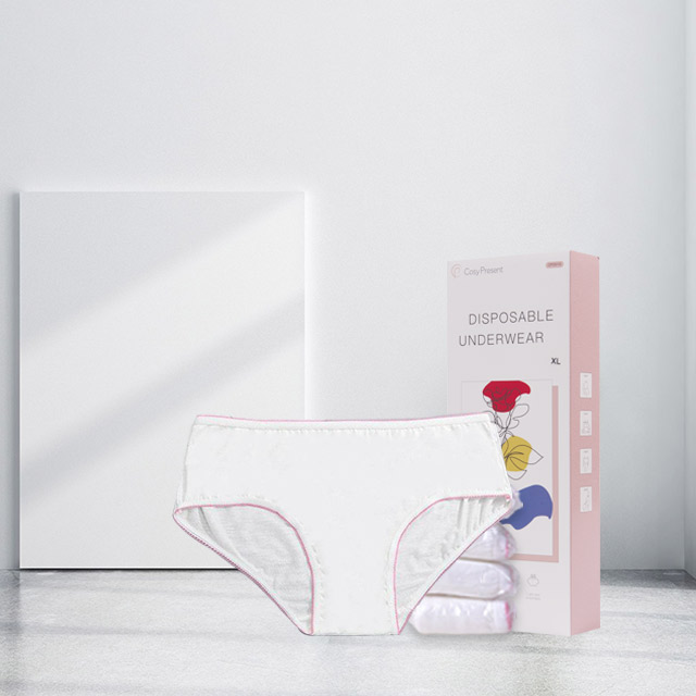 low waist breathable white free samples cotton disposable maternity underwear 