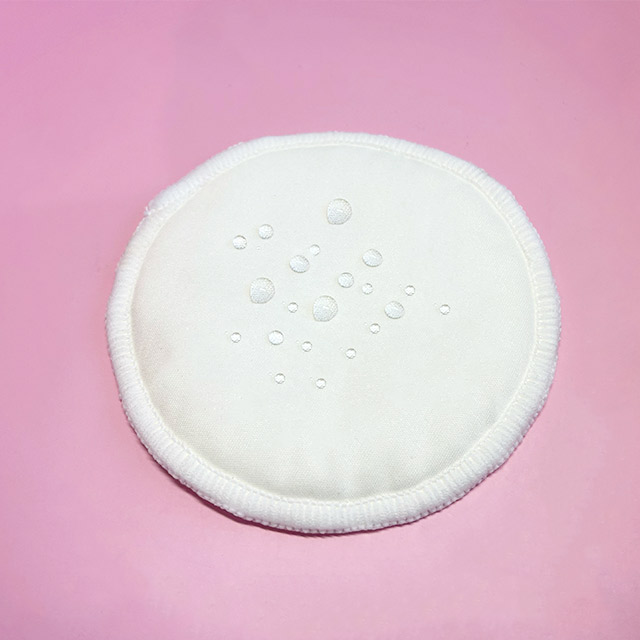 organic cotton round shape reusable breast pads 