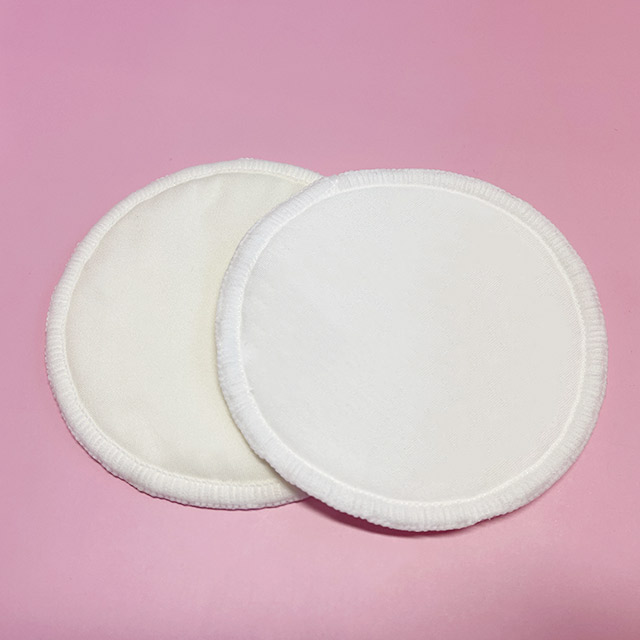 organic cotton round shape reusable breast pads 