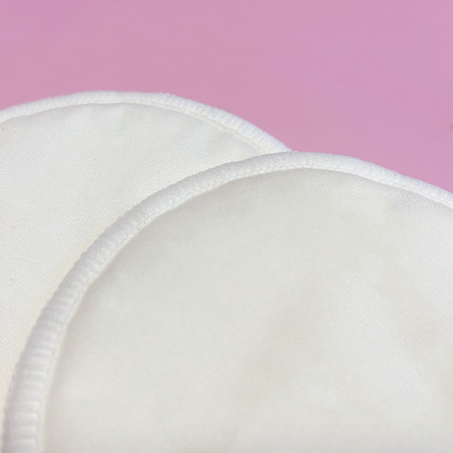 organic cotton round shape reusable breast pads 