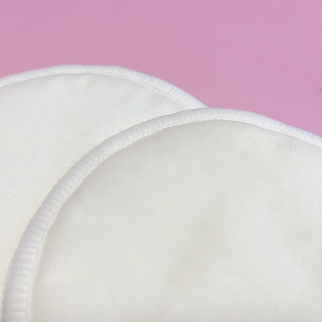 organic cotton round shape reusable breast pads 