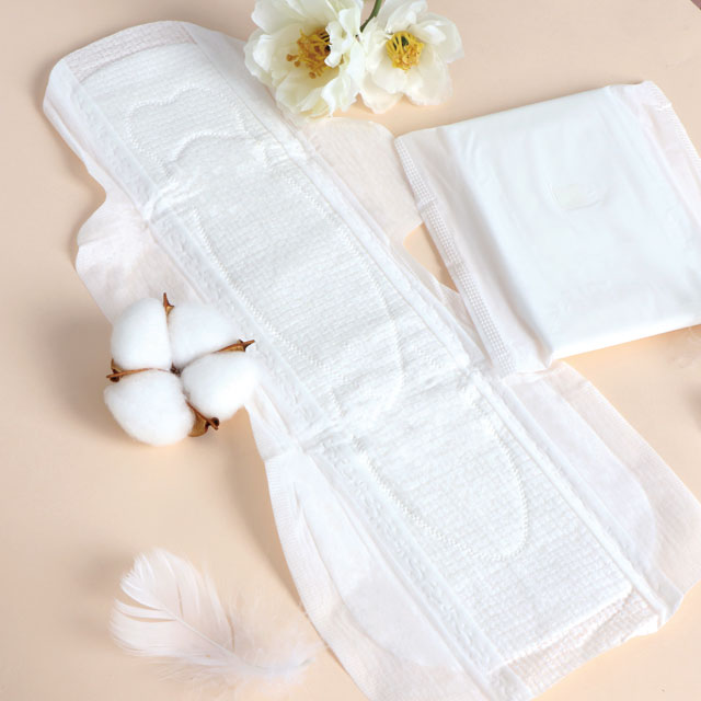 overnight organic cotton winged breathable disposable sanitary towel 