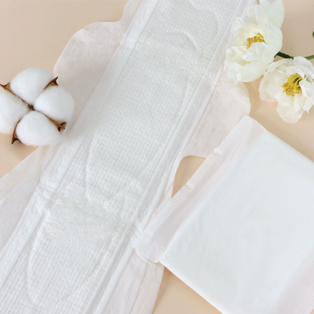 overnight organic cotton winged breathable disposable sanitary towel 