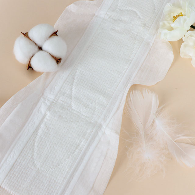 overnight organic cotton winged breathable disposable sanitary towel 