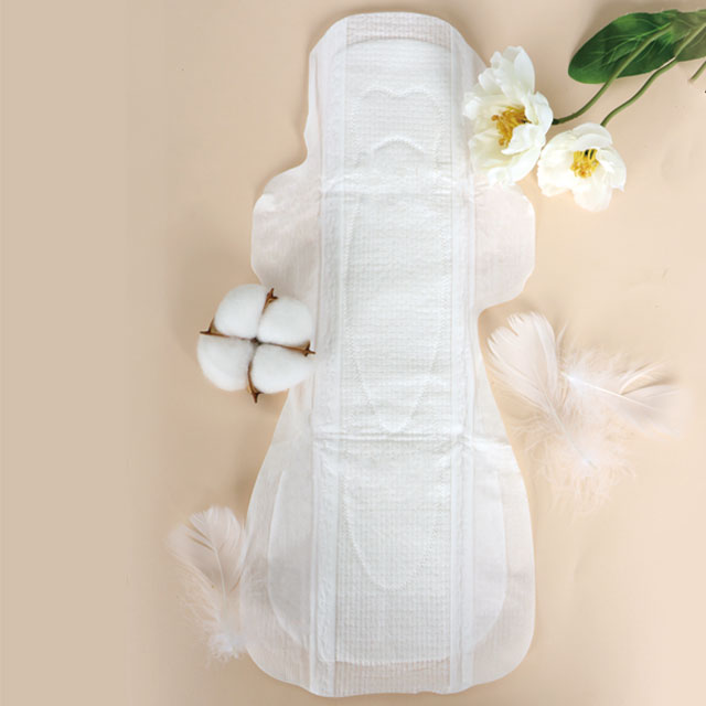 overnight organic cotton winged breathable disposable sanitary towel 