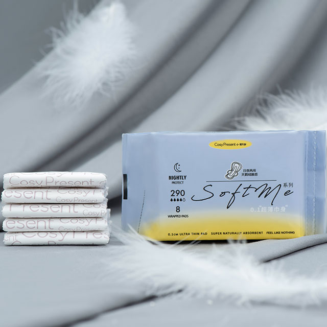 breathable absorbent soft winged sanitary towel disposable 