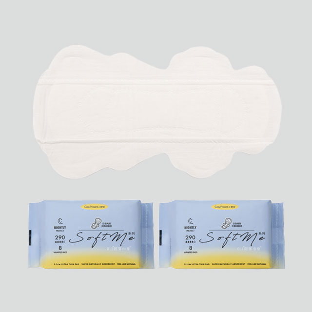 breathable absorbent soft winged sanitary towel disposable 