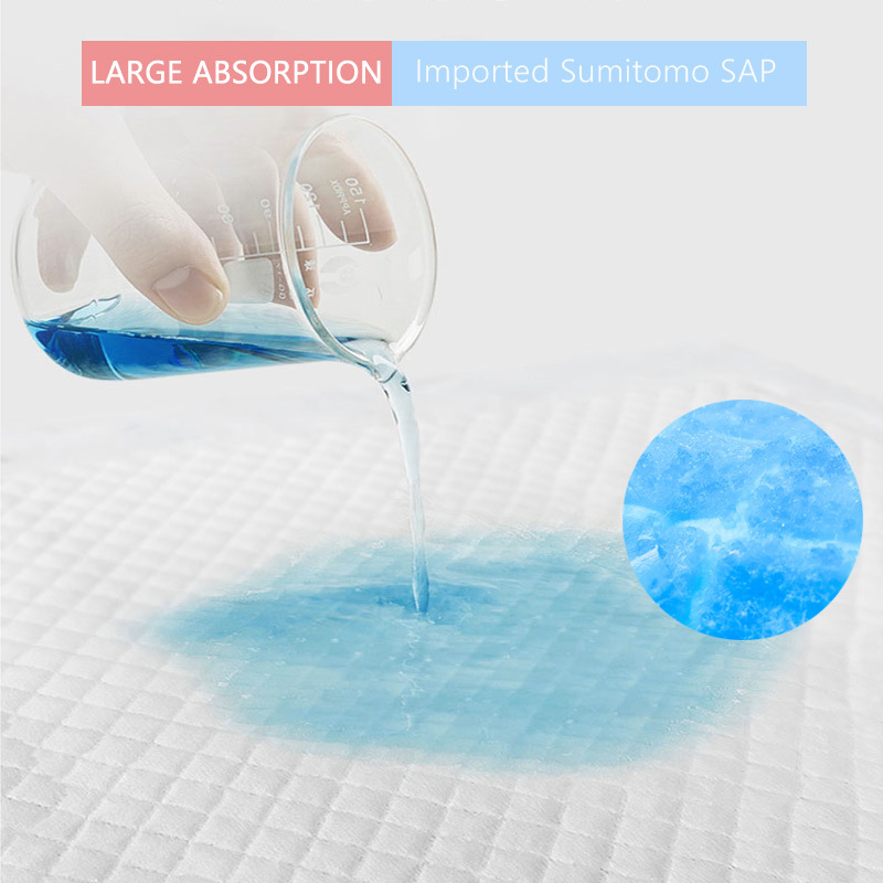 breathable free sample waterproof disposable urine change mat 