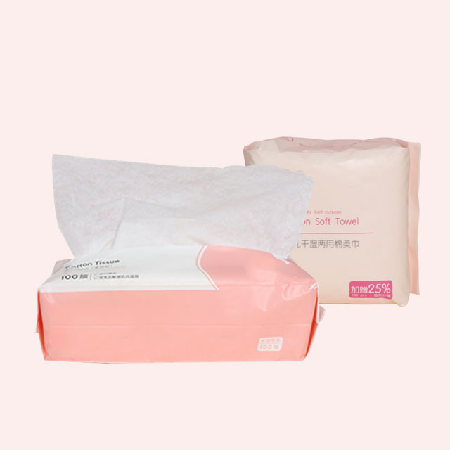soft breathable free sample baby cotton tissue facial towel