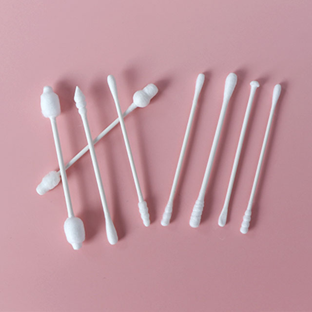 double head baby use pointed disposable cotton swab buds 