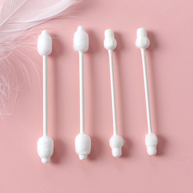 double head baby use pointed disposable cotton swab buds 