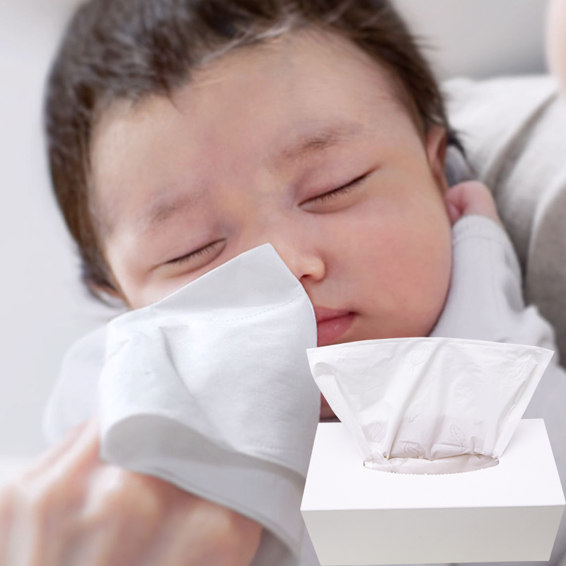 cheap soft wholesale baby care organic cotton facial tissue